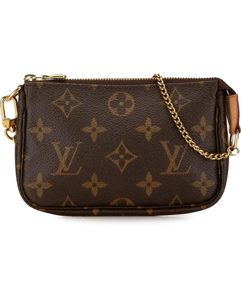 Louis Vuitton Clutches 2008 Monogram Mini Pochette Accessoires braun Braun