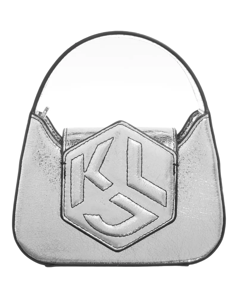 Karl Lagerfeld Crossbody Bags Hexagon Nano Bag silberfarben Silber