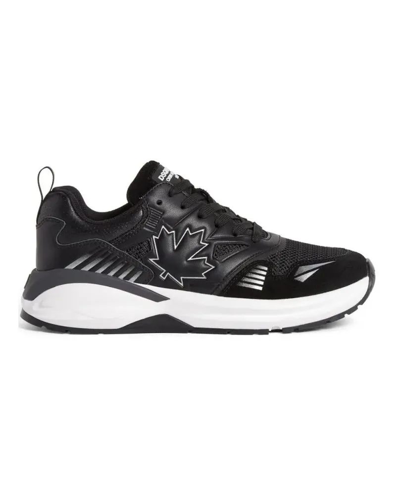 Dsquared2 Low-Top Sneaker Heren Lace-Up Low Top Sneakers schwarz Schwarz