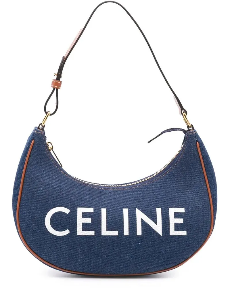 Celine Hobo Bags 2021 Denim Ava Shoulder Bag blau Blau