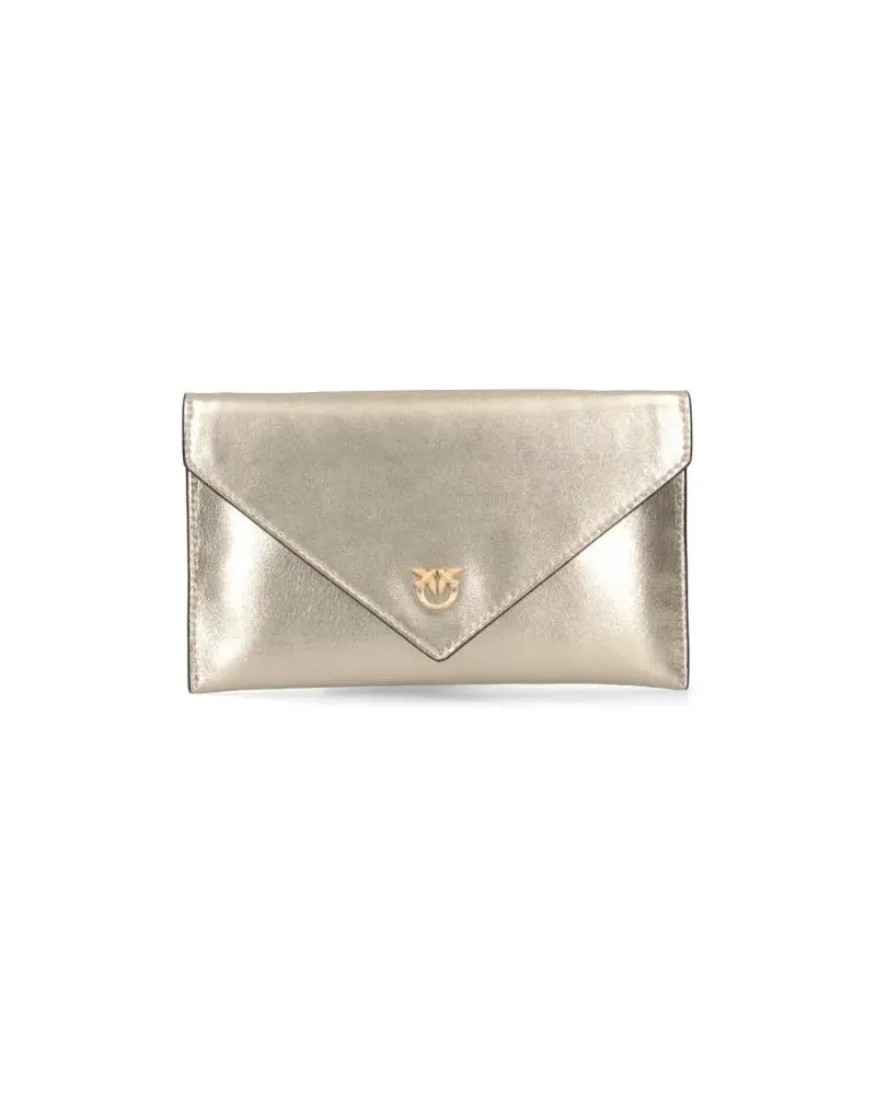 Pinko Crossbody Bags Leather Pouch – Gold goldfarben 