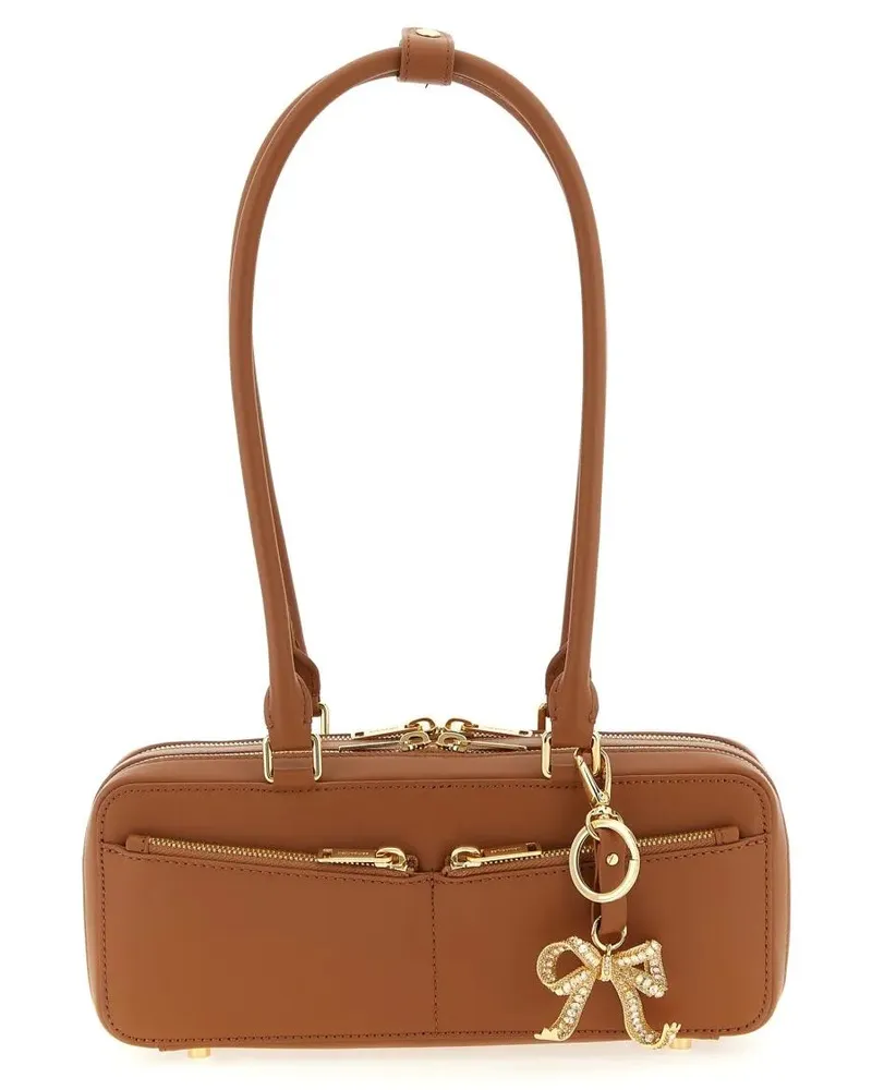 Self-Portrait Hobo Bags Tan Leather Shoulder Bag braun Braun