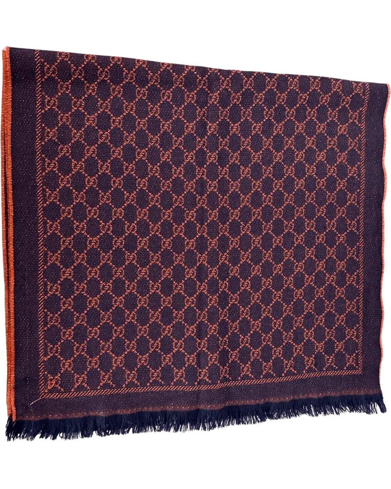 Gucci Tücher & Schals  wool scarf, dark blue bronze / very good blau Blau