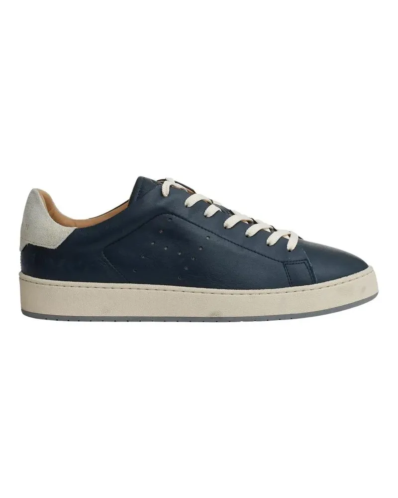 Hogan Low-Top Sneaker Basic Box Leather Blue blau Blau