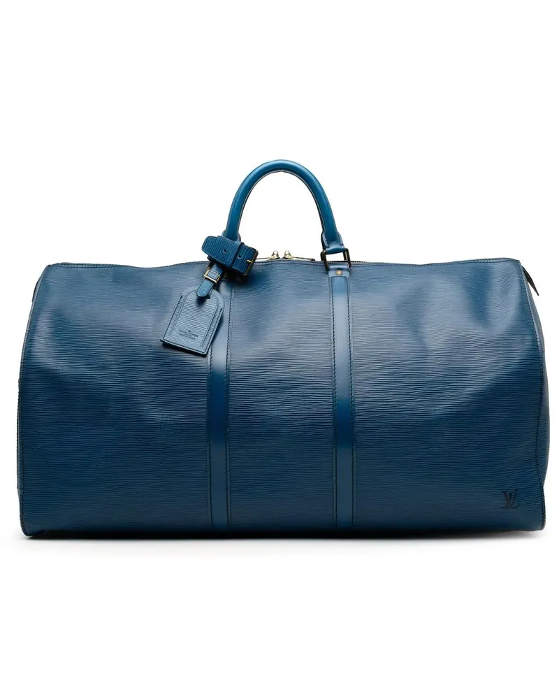 Louis Vuitton Weekender Epi Keepall 55 blau Blau