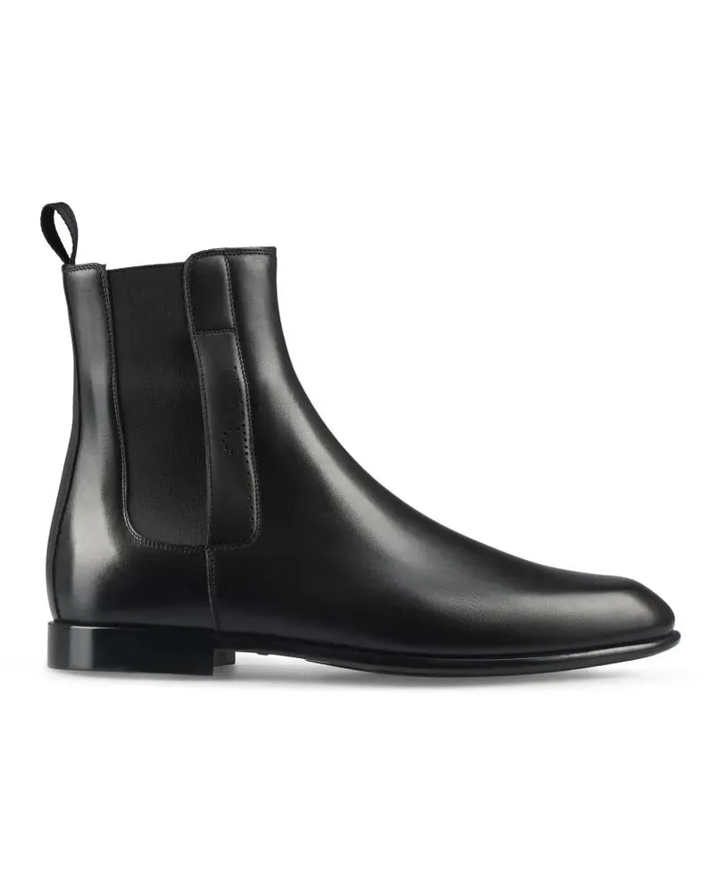 Ferragamo Stiefel Pointed Toe Ankle Boots With Elastic Side Panels schwarz Schwarz