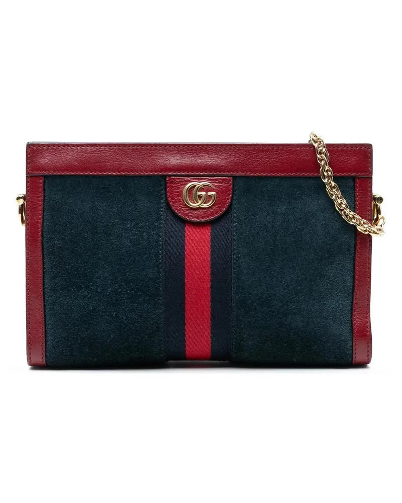 Gucci Hobo Bags Small Suede Ophidia Chain Crossbody blau Blau