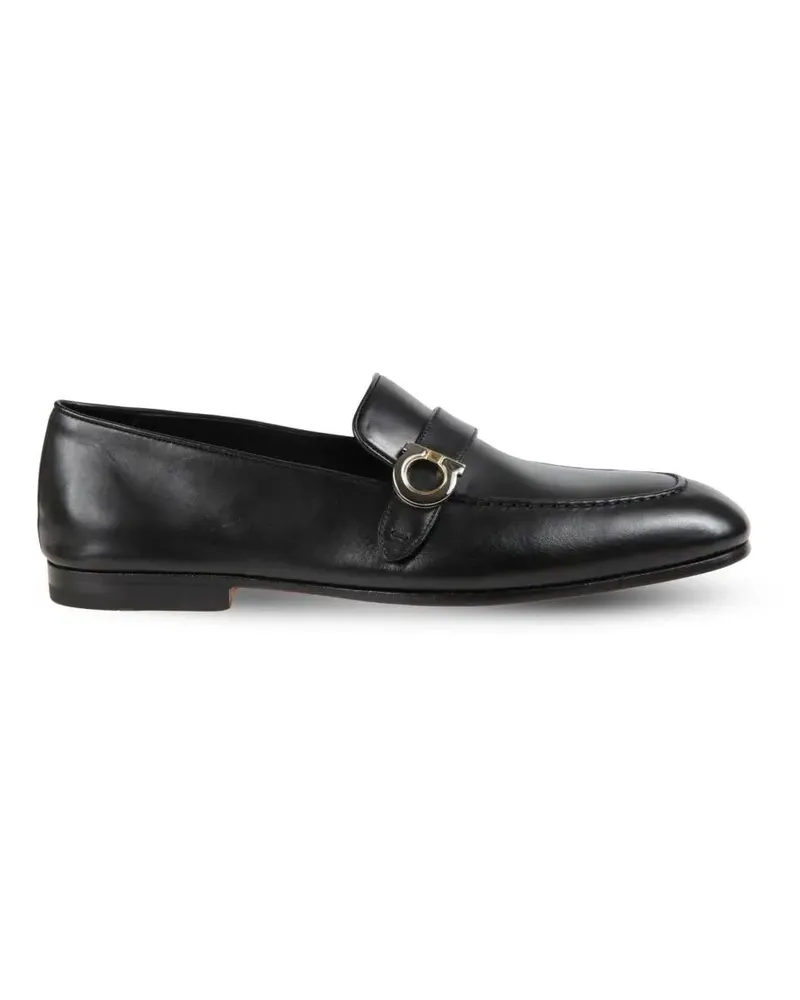 Ferragamo Loafer Moccasins With Refined Detailing schwarz Schwarz