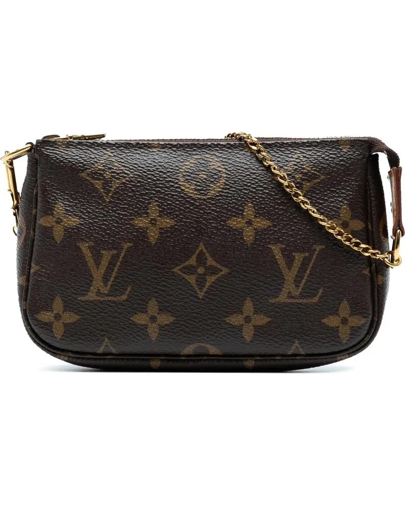 Louis Vuitton Crossbody Bags Monogram Mini Pochette Accessoires braun Braun