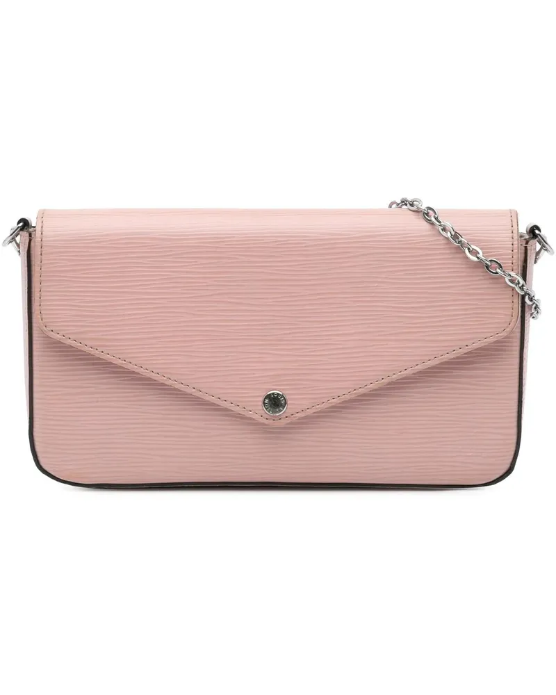Louis Vuitton Hobo Bags 2017 Epi Pochette Felicie rosa Gold