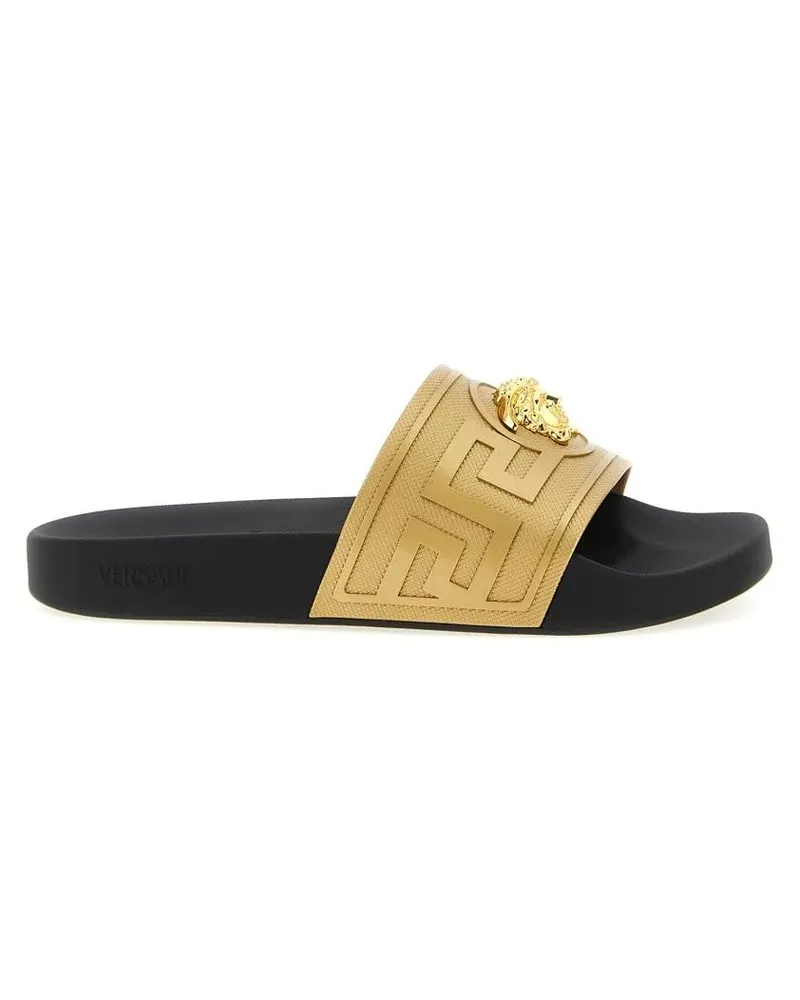 Versace Loafer 'La Medusa' Slides schwarz Schwarz