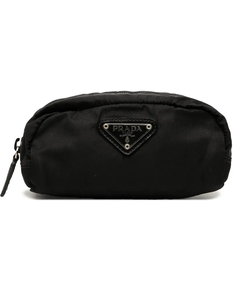 Prada Kosmetiktaschen Mini Tessuto Pouch schwarz Schwarz