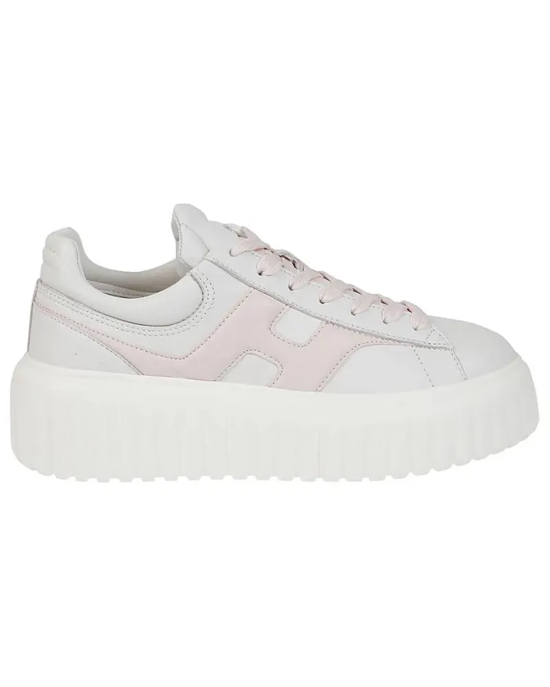 Hogan Low-Top Sneaker H645 Leather Sneakers With Platform Sole weiß Weiß