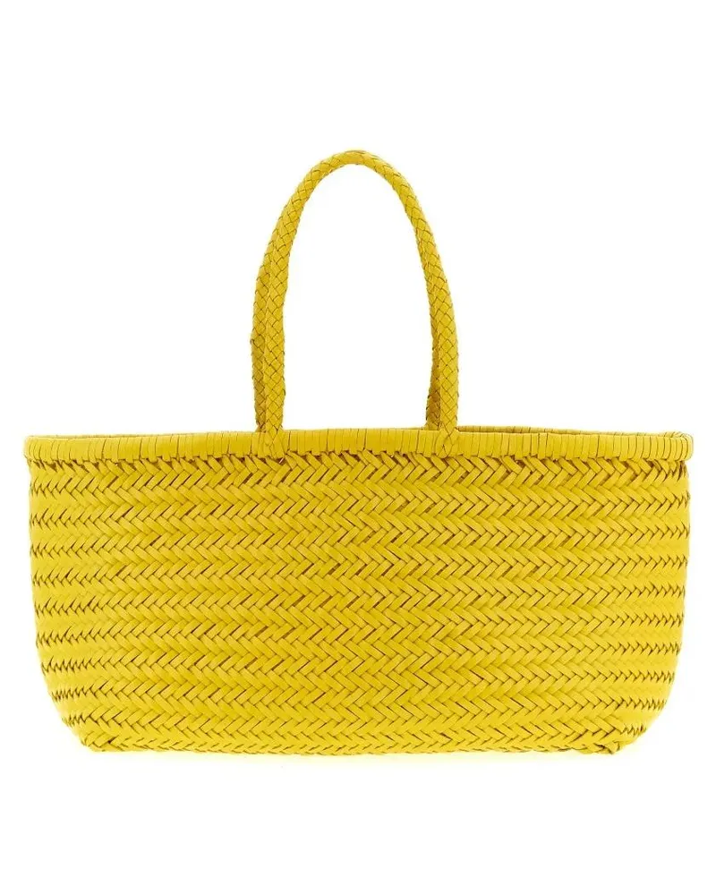 Dragon Diffusion Shopper & Totes 'Bamboo Triple Jump' Large Shoulder Bag gelb Gelb
