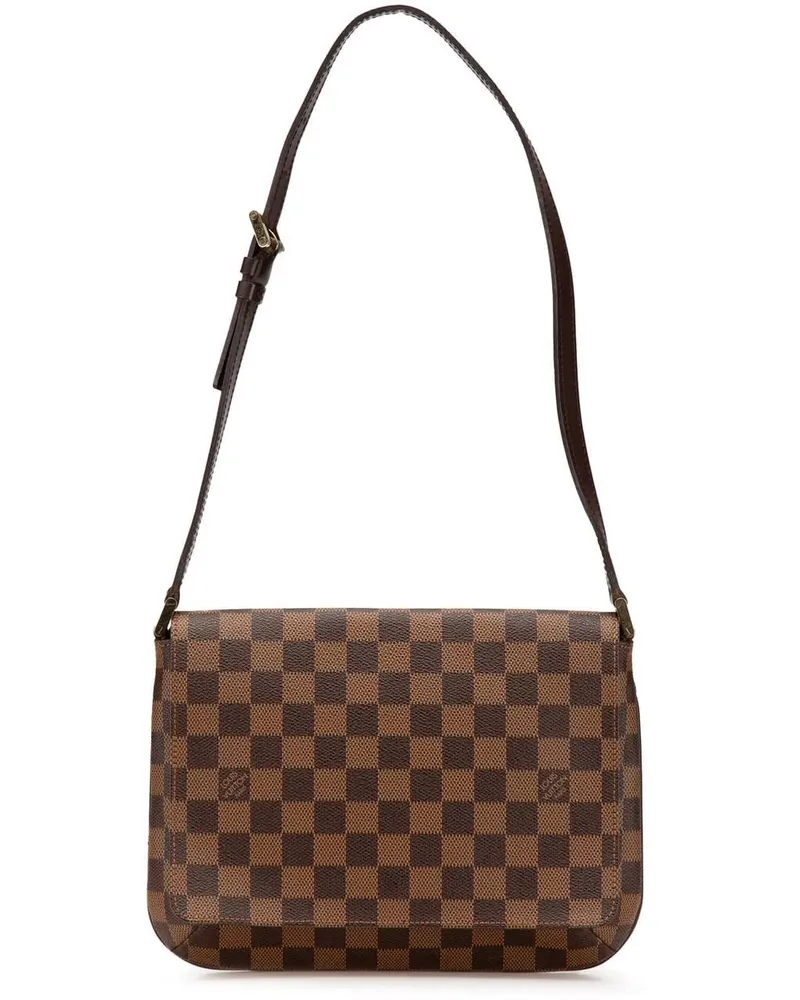 Louis Vuitton Hobo Bags Damier Ebene Musette Tango Short Strap braun Braun