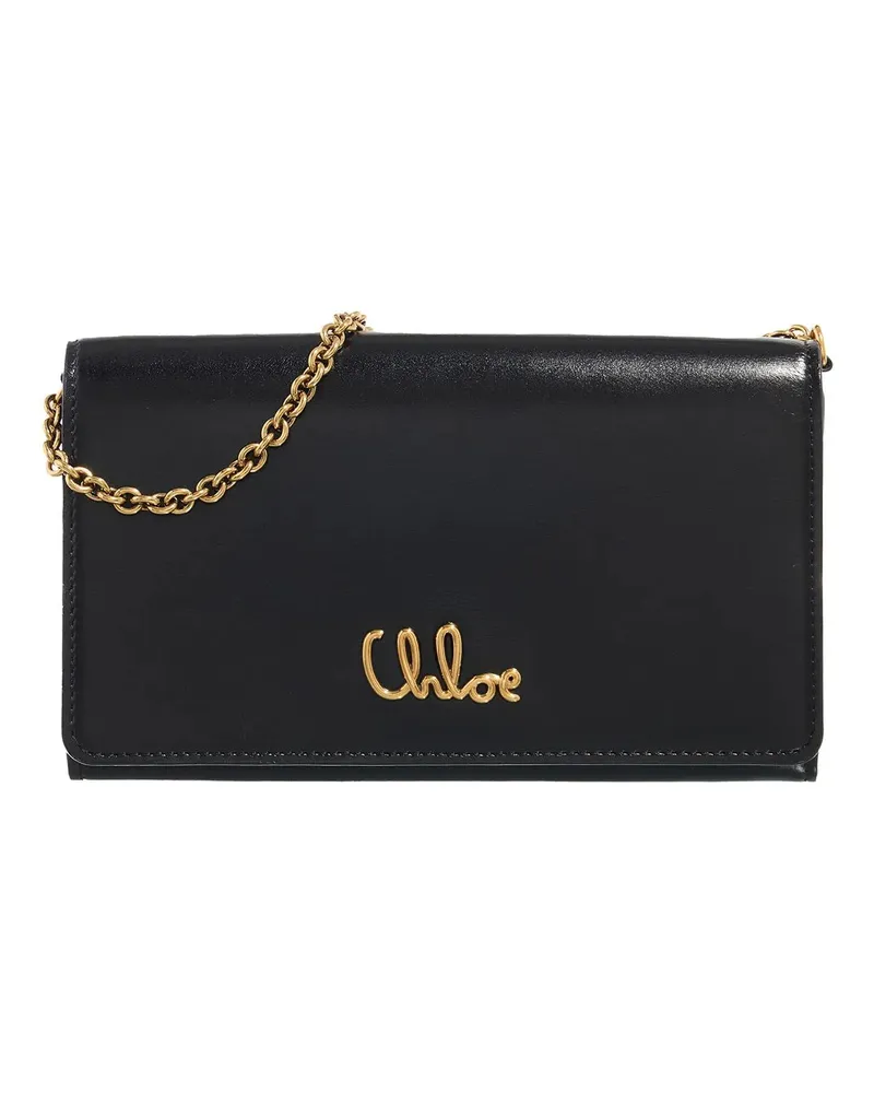 Chloé Crossbody Bags Chloe Iconic Flap schwarz Schwarz