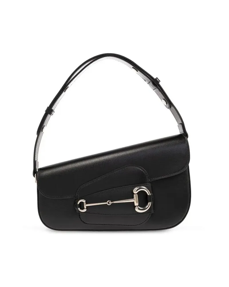 Gucci Hobo Bags Shoulder Bag " Horsebit 1955" Small Size schwarz Schwarz