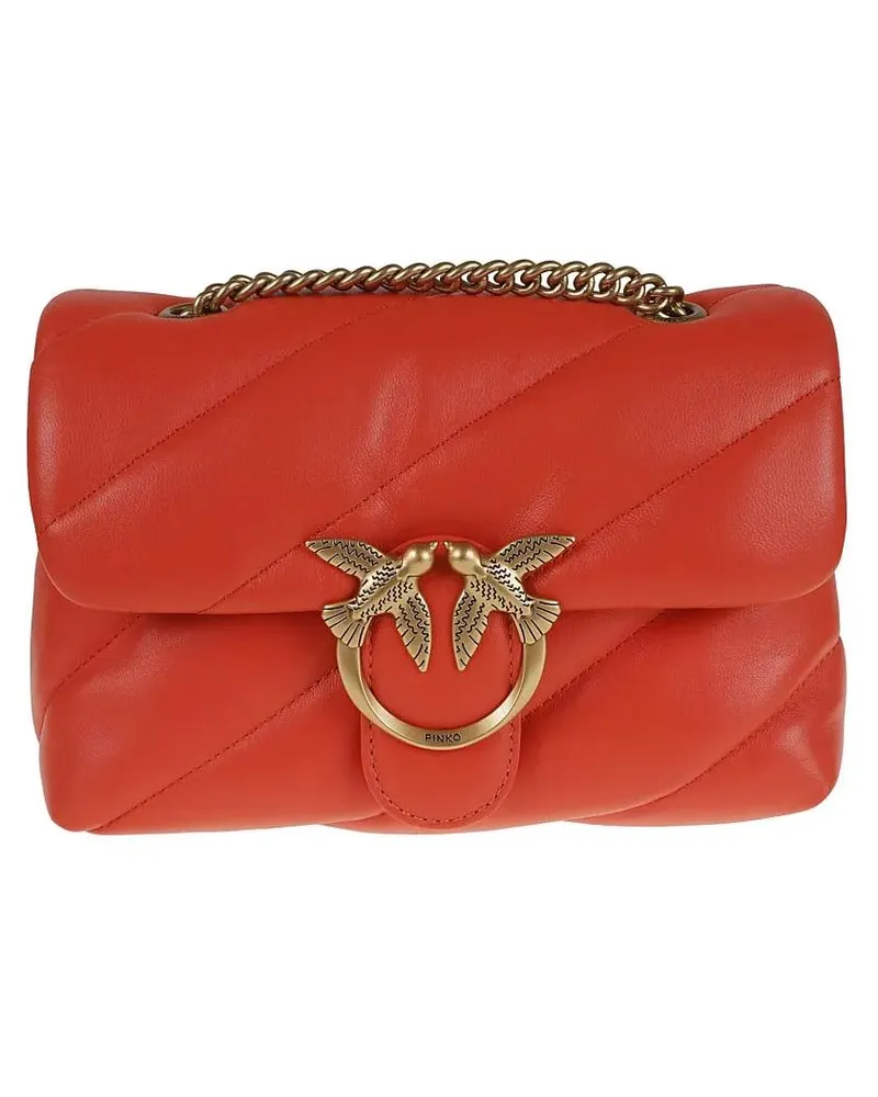 Pinko Hobo Bags Love Puff Mini Cl Sheep Nappa rot Rot