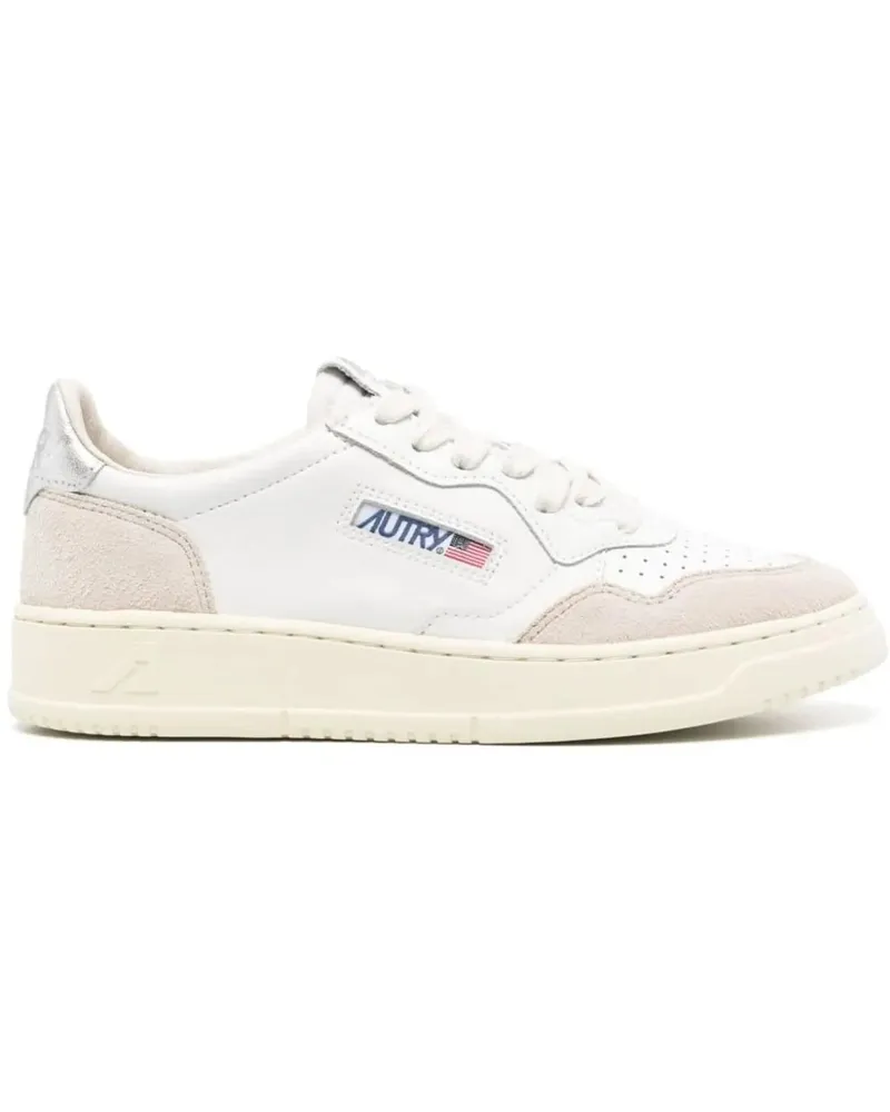 AUTRY Low-Top Sneaker Medalist Low Sneakers In White/Silver Leather beige Beige