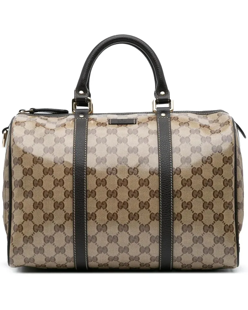Gucci Crossbody Bags Medium GG Crystal Joy Boston Bag braun Braun