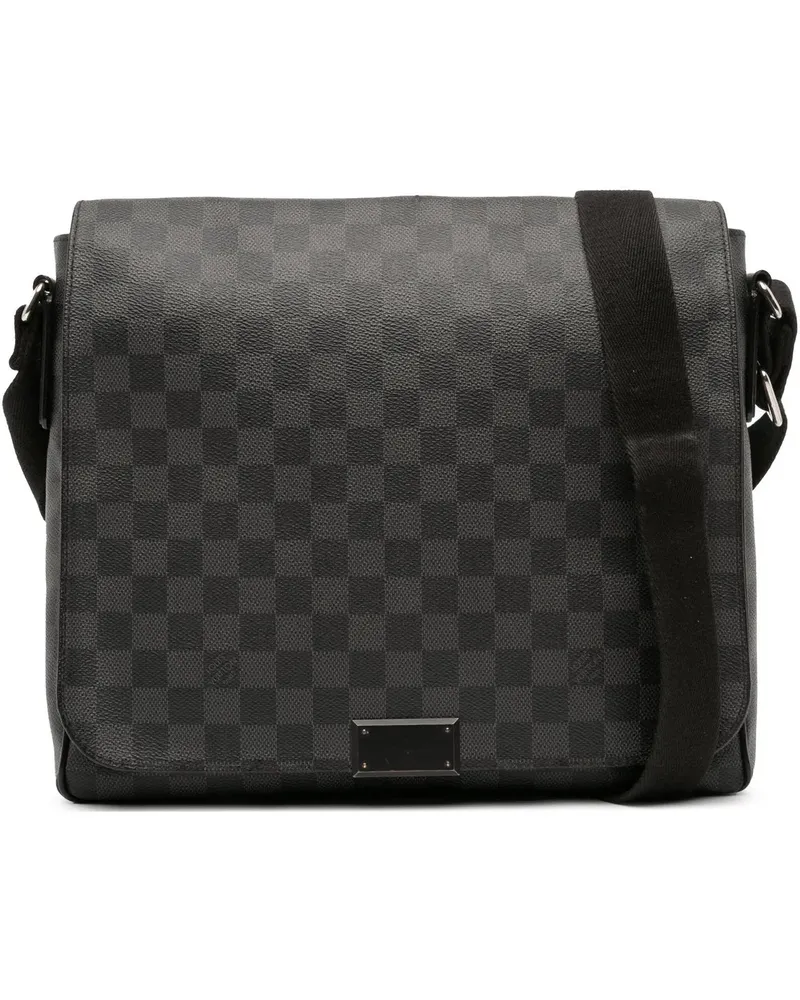 Louis Vuitton Hobo Bags Damier Graphite District MM schwarz Schwarz