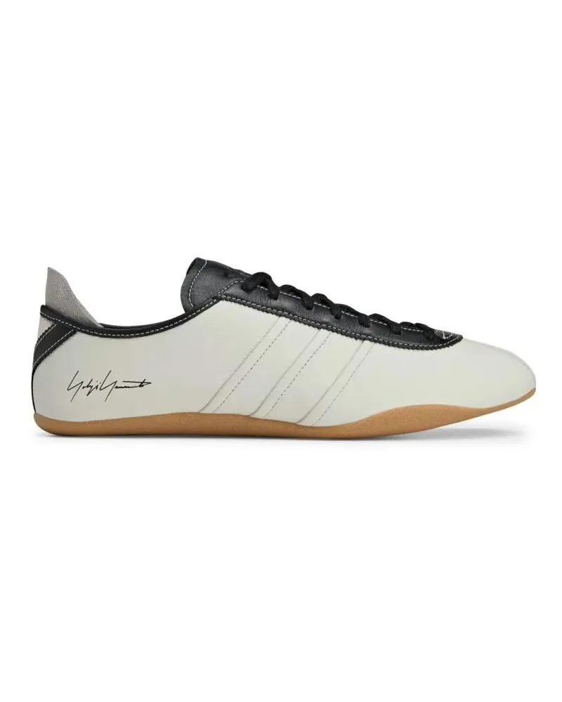 Y-3 Low-Top Sneaker Low-Profile Sneakers With Contrasting Leather Acce grau Grau