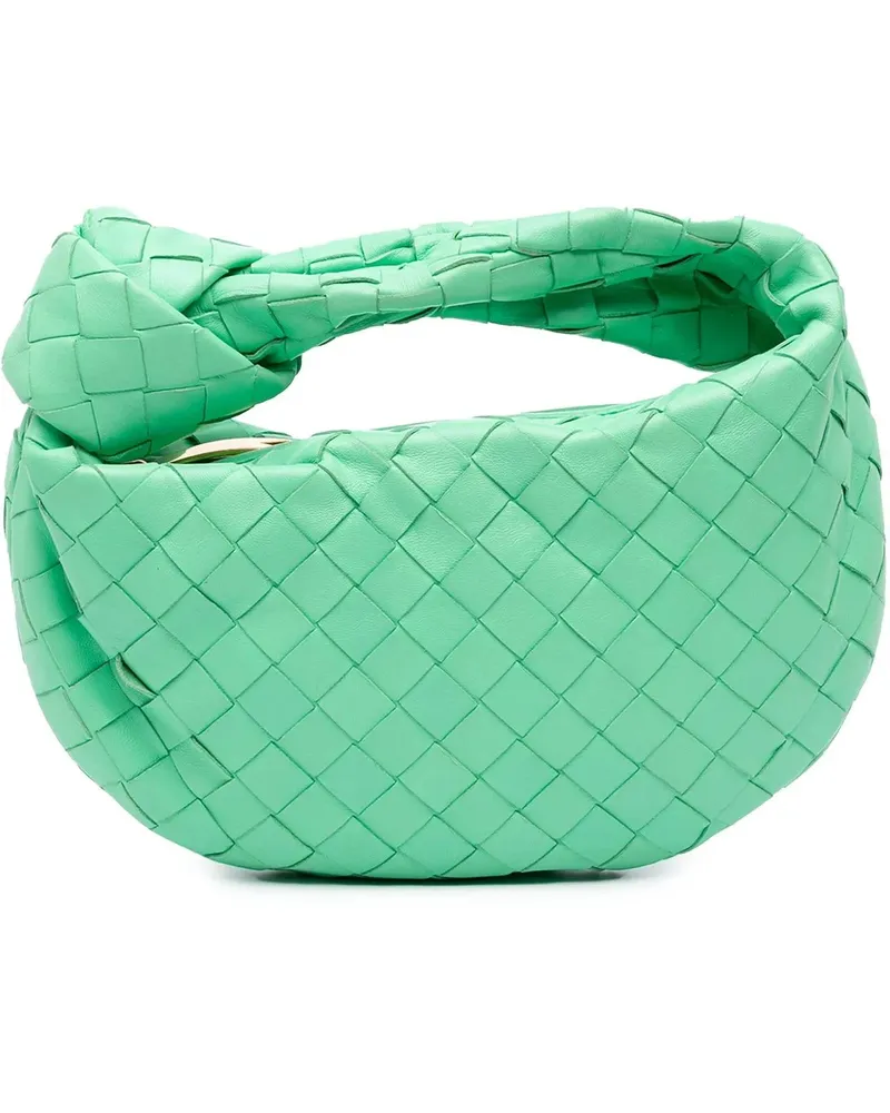 Bottega Veneta Hobo Bags Mini Nappa Intrecciato Jodie grün Grün