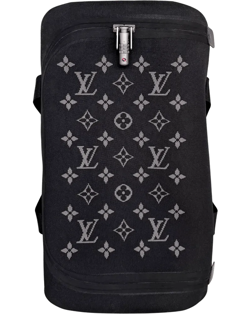 Louis Vuitton Weekender  Horizon Soft Jacquard Duffle 55 Reis schwarz Schwarz