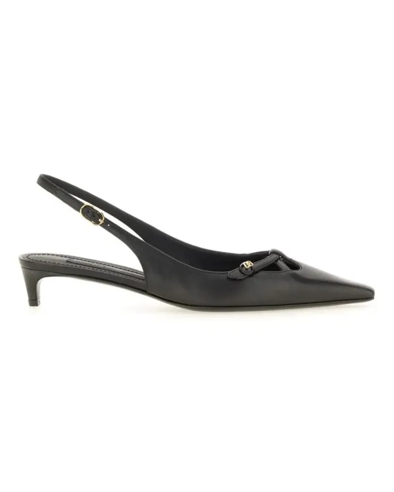 Dolce & Gabbana Hohe Schuhe Tassel Slingback Shoe schwarz Schwarz