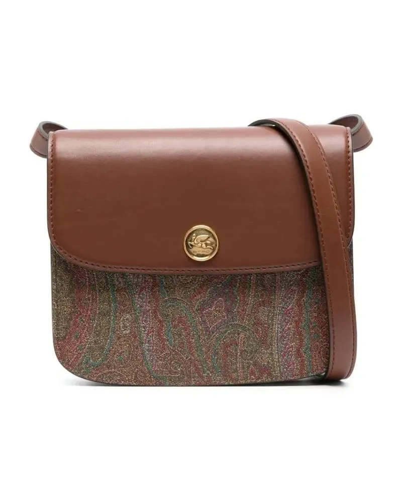 Etro Crossbody Bags Paisley-print Logo Plaque Crossbody Bag braun Braun