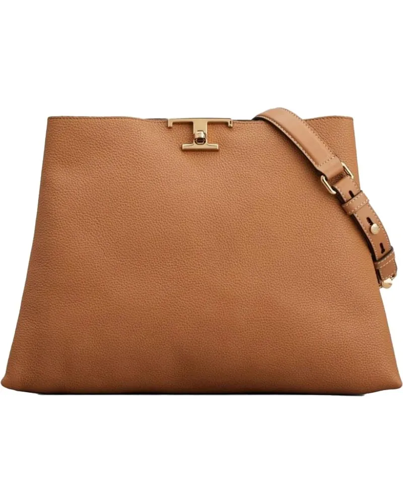TOD'S Hobo Bags Bags Leather Brown braun Braun