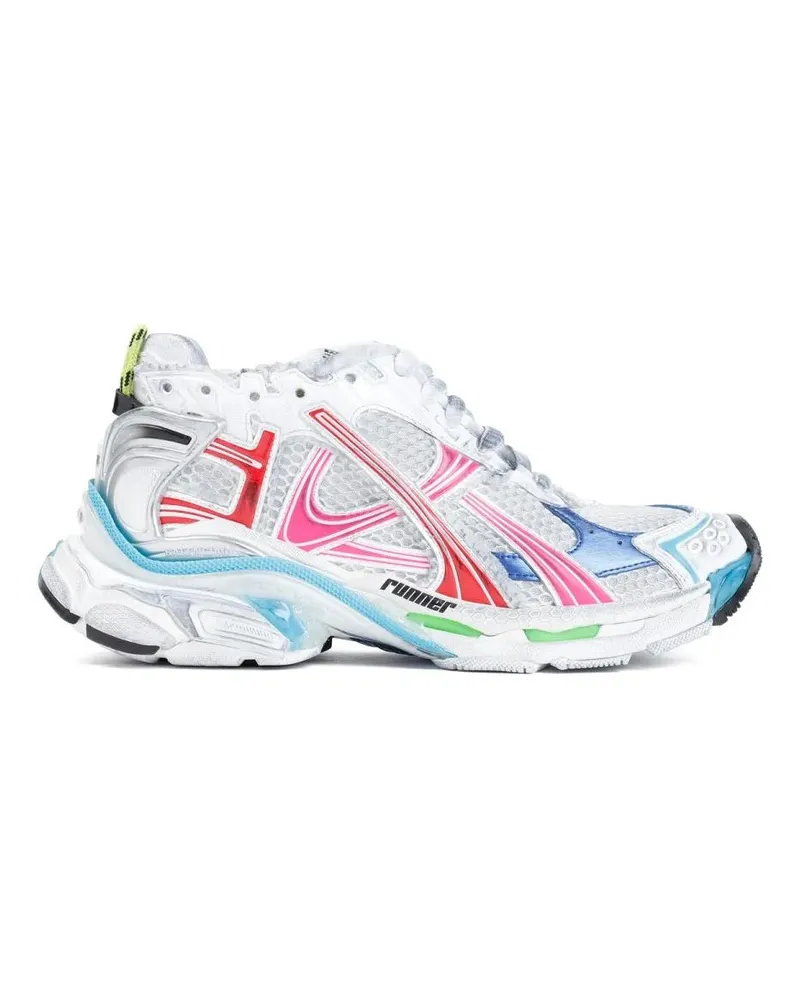 Balenciaga Low-Top Sneaker Runner Multicolor Polyurethane Sneakers weiß Weiß