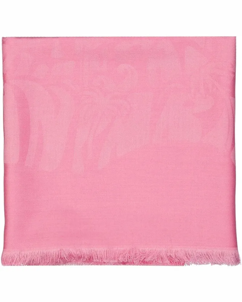 Lanvin Tücher & Schals Silk And Wool Scarf rosa Gold
