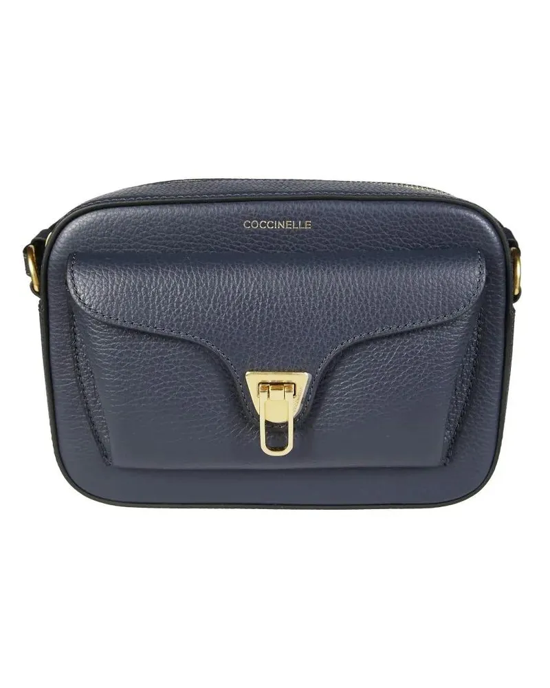 Coccinelle Hobo Bags Compact Crossbody Bag With Plectrum Clasp blau Blau