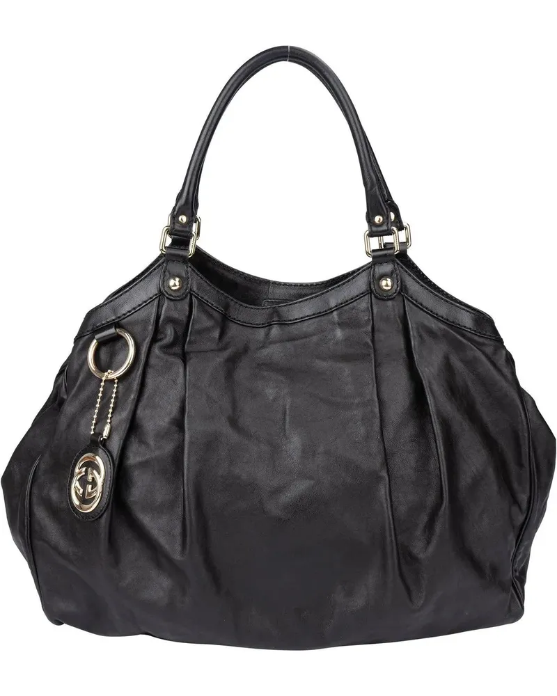 Gucci Crossbody Bags  Black Leather Sukey Handbag schwarz Schwarz