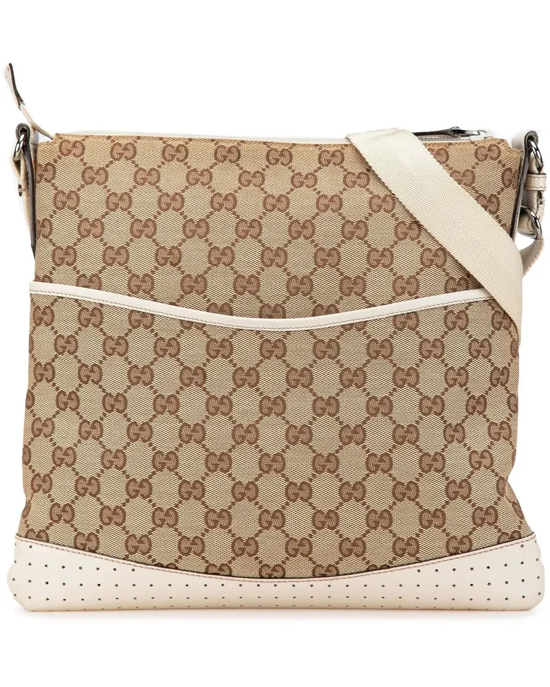 Gucci Hobo Bags 2000-2015 GG Canvas Crossbody braun Braun