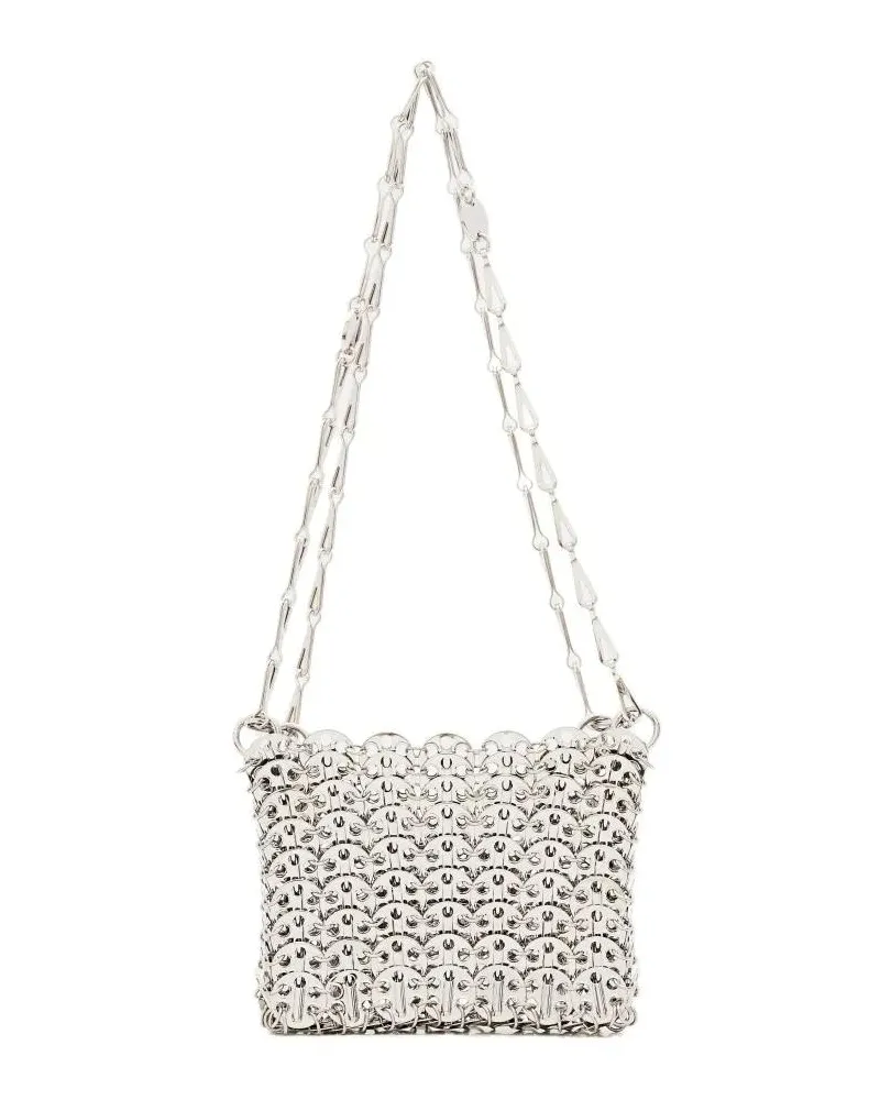 Paco Rabanne Hobo Bags 1969 Nano Shoulder Bag silberfarben 