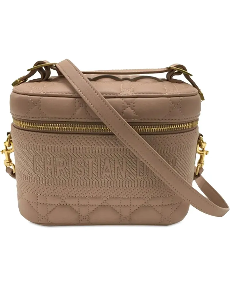 Dior Kosmetiktaschen 2021 Small DiorTravel Vanity Bag braun Braun