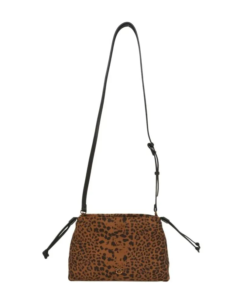 Pinko Clutches Mini Clutch With Animal Print braun Braun