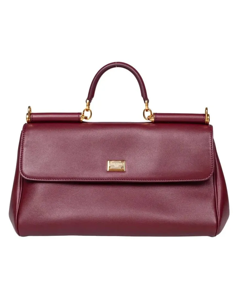 Dolce & Gabbana Crossbody Bags Vintage My Sicily Bag In Bordeaux Leather rot Rot