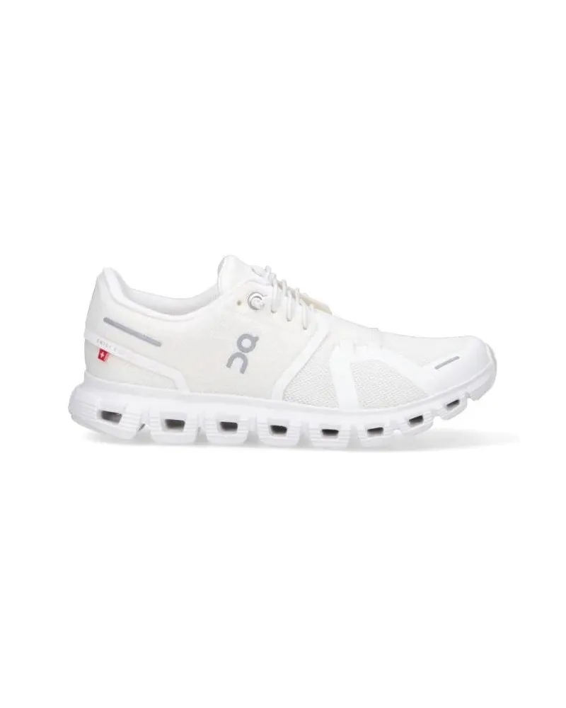 ON Low-Top Sneaker Rounded Toe White Mesh Sneakers weiß Weiß