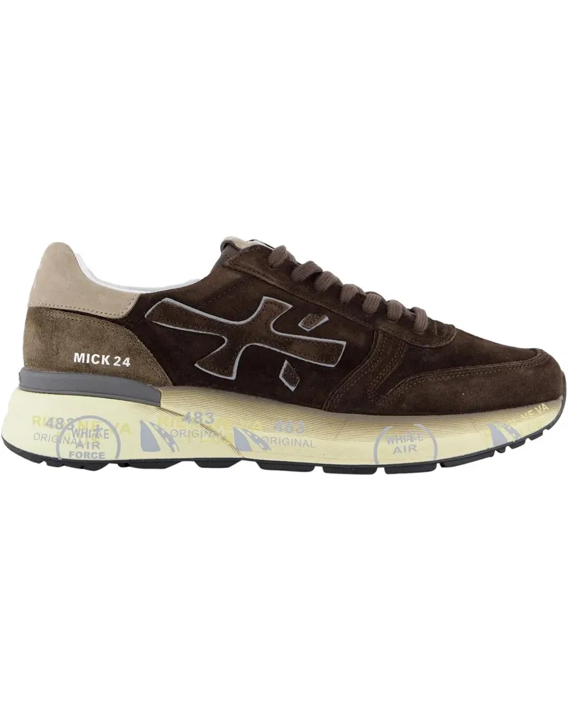 Premiata Low-Top Sneaker Heren Mick Sneaker Bruin braun Braun