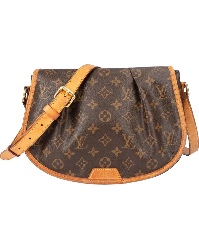 Louis Vuitton Crossbody Bags  Canvas Monogram Menilmontant PM Cros braun Braun