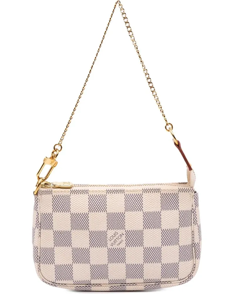 Louis Vuitton Crossbody Bags Damier Azur Mini Pochette Accessoires weiß Weiß
