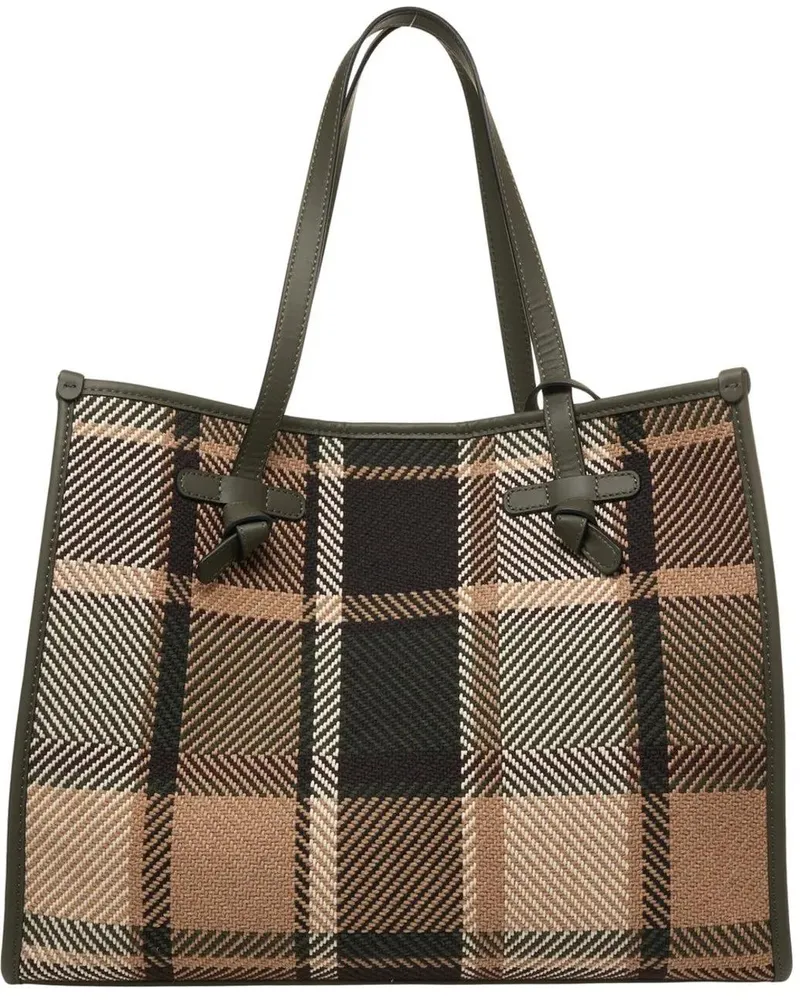 Gianni Chiarini Shopper Shopper with check pattern grün Grün