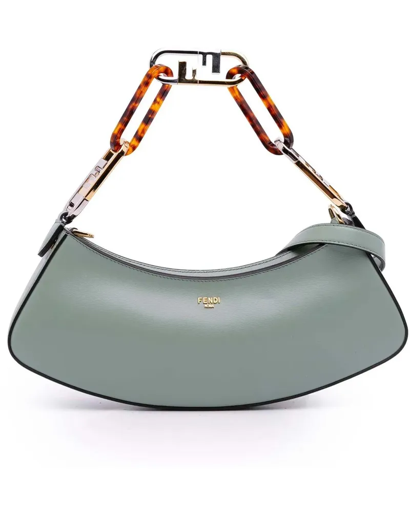 Fendi Hobo Bags Leather O'lock Swing Satchel grün Grün