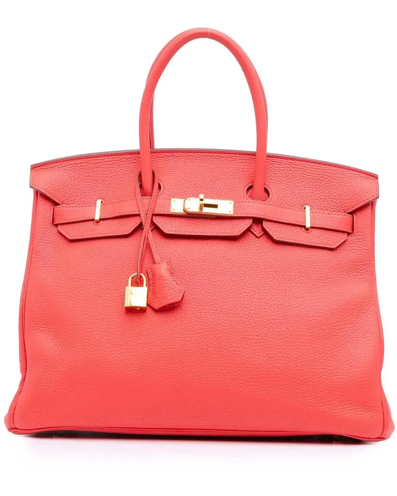 Hermès Crossbody Bags Togo Birkin Retourne 35 rosa Gold