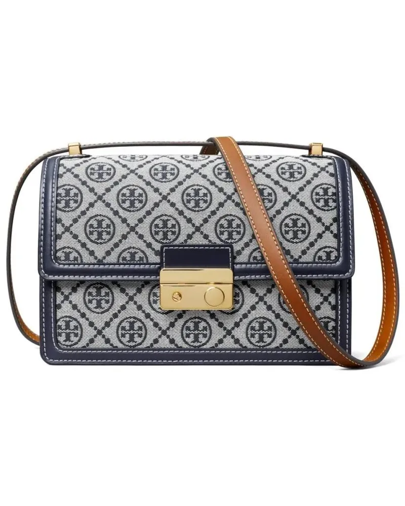 Tory Burch Hobo Bags Multicolor Fabric Crossbody Bag blau Blau
