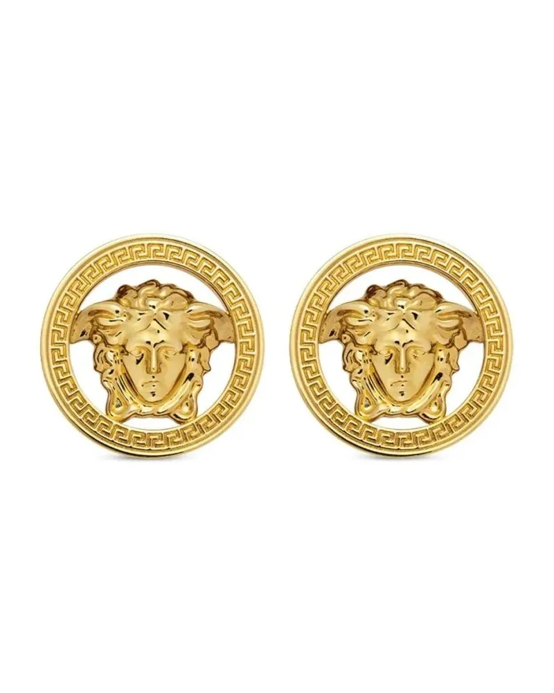 Versace Ohrringe Gold-Tone Brass Medusa Head Earrings multi Mehrfarbig