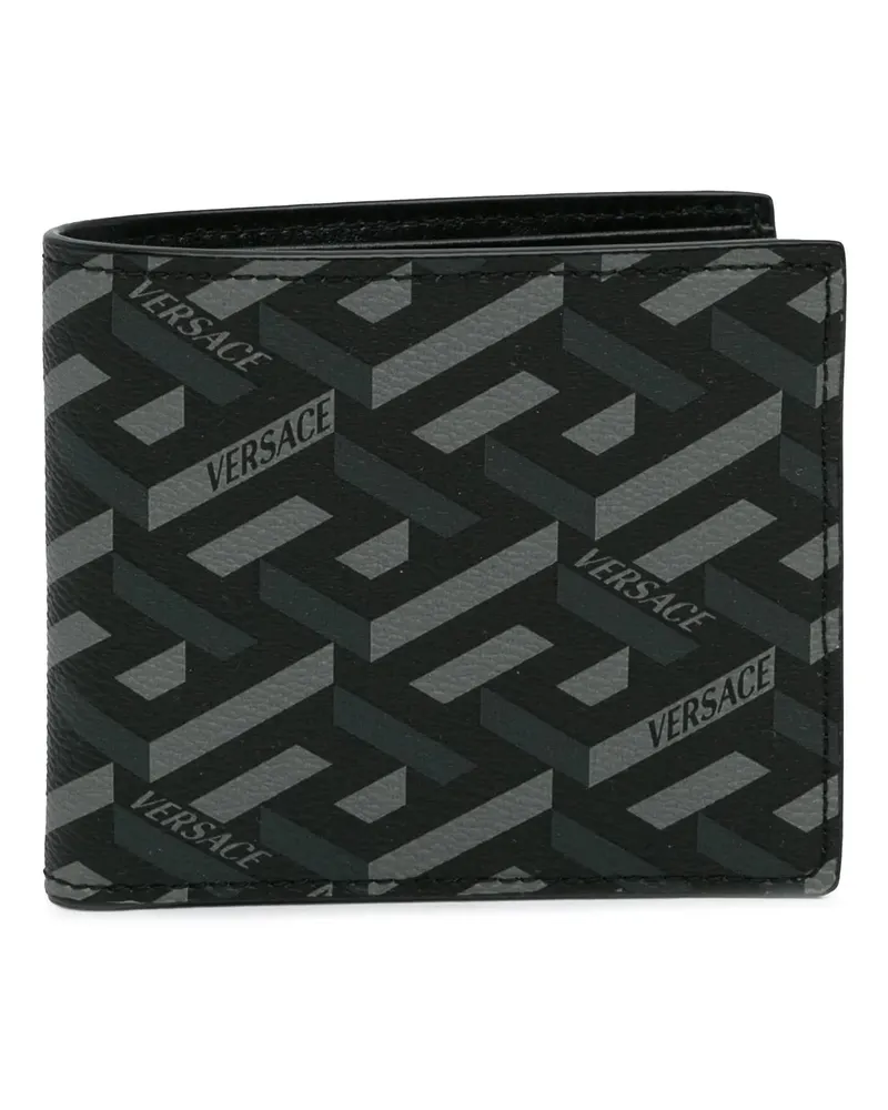 Versace Portemonnaie La Greca Small Wallet schwarz Schwarz